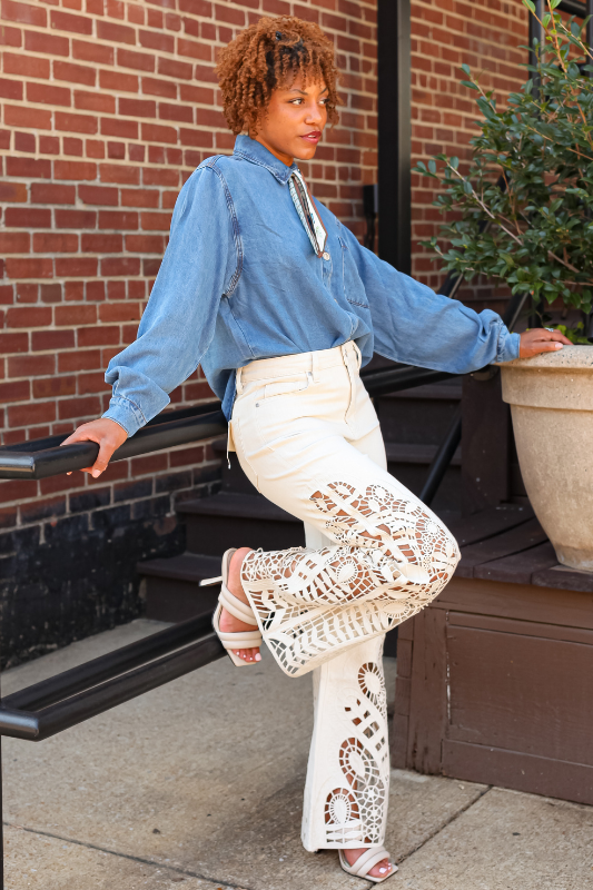 Kylie Wide Leg Jeans