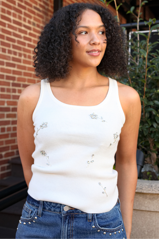 Wendy Rhinestone Tank