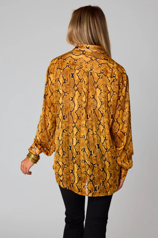 Portia Snake Long Sleeve Top