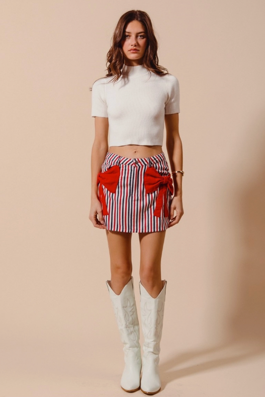 Liberty Bow Mini Skirt