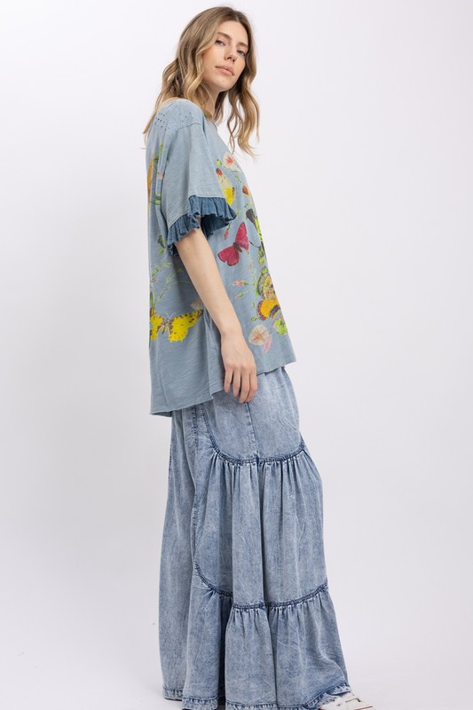 All a Flutter Butterfly Top