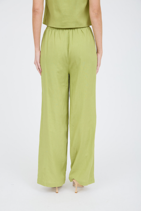 Shailene Linen Pant - Kiwi