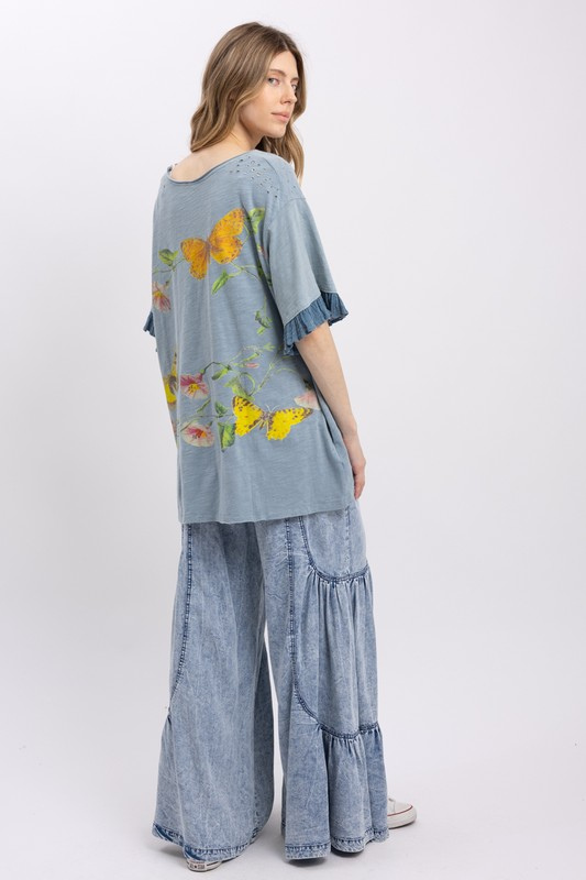 All a Flutter Butterfly Top