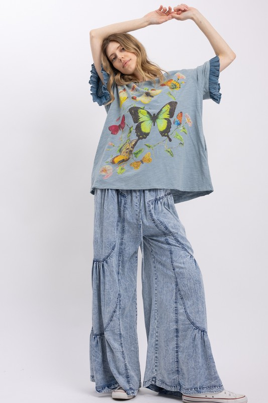 All a Flutter Butterfly Top