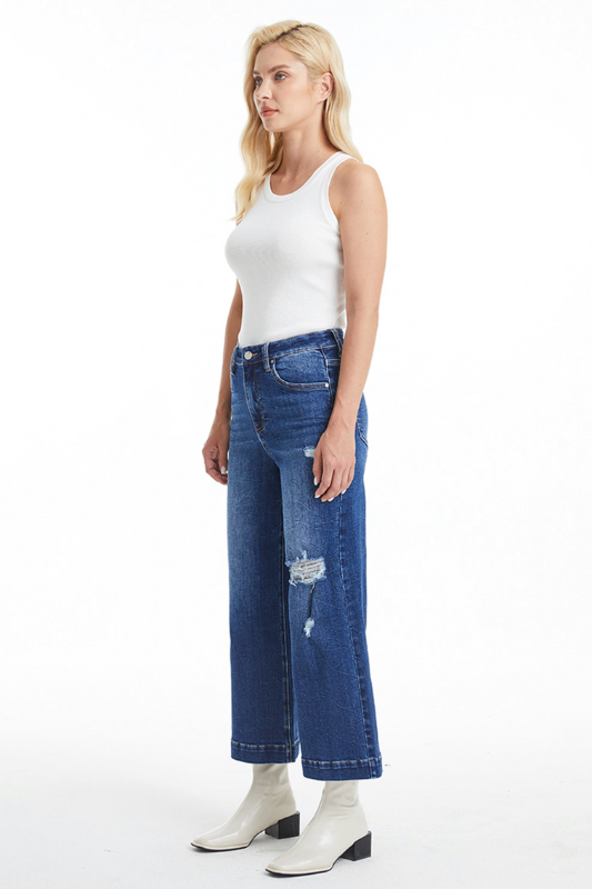 Moxie Mid-Rise Crop - Dark